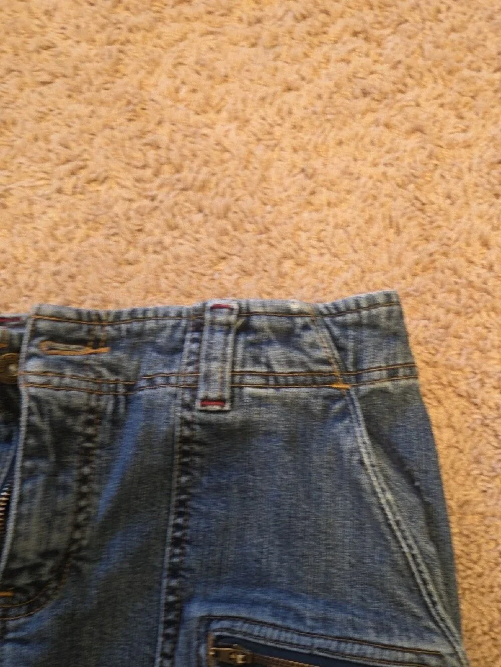 Eddie Bauer Denim Skirt in Medium Blue Wash